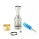 SXK Aiolos Uncharted Style Bridge RBA for Billet / BB / Boro Tank / Vandy Pulse AIO / Cthulhu AIO / Boro Mod - Sliver