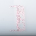 Authentic MK MODS Replacement Topo Inner Door for dotMod dotAIO V1 Pod - Red, Acrylic (1 PC)
