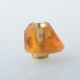 Monarchy Cyber Style 510 Drip Tip Set - Brown + Gold, SS + PEI, DL / MTL, 2 PCS 510 Connector