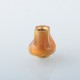 Monarchy Cyber Style 510 Drip Tip Set - Brown + Gold, SS + PEI, DL / MTL, 2 PCS 510 Connector