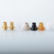 Monarchy Cyber Style 510 Drip Tip Set - Gold, SS + POM + PC + POM + PEI + PEEK, DL / MTL, 2 PCS 510 Connector + 5 PCS Mouthpiece