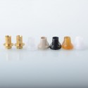 Monarchy Cyber Style 510 Drip Tip Set - Gold, SS + POM + PC + POM + PEI + PEEK, DL / MTL, 2 PCS 510 Connector + 5 PCS Mouthpiece