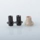 Monarchy Cyber Style 510 Drip Tip Set - Grey + Black, SS + PEEK, DL / MTL, 2 PCS 510 Connector