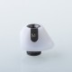 Monarchy Cyber Style 510 Drip Tip Set - White + Black, SS + POM, DL / MTL, 2 PCS 510 Connector