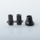 Monarchy Cyber Style 510 Drip Tip Set - Black + Black, SS + POM, DL / MTL, 2 PCS 510 Connector