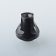 Monarchy Cyber Style 510 Drip Tip Set - Black + Black, SS + POM, DL / MTL, 2 PCS 510 Connector