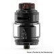 Authentic ThunderHead Creations & Mike Vapes Blaze RTA Rebuildable Tank Atomizer - Silver Black, 2ml / 5.5ml, 26mm Diameter