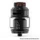 Authentic ThunderHead Creations & Mike Vapes Blaze RTA Rebuildable Tank Atomizer - Silver Black, 2ml / 5.5ml, 26mm Diameter