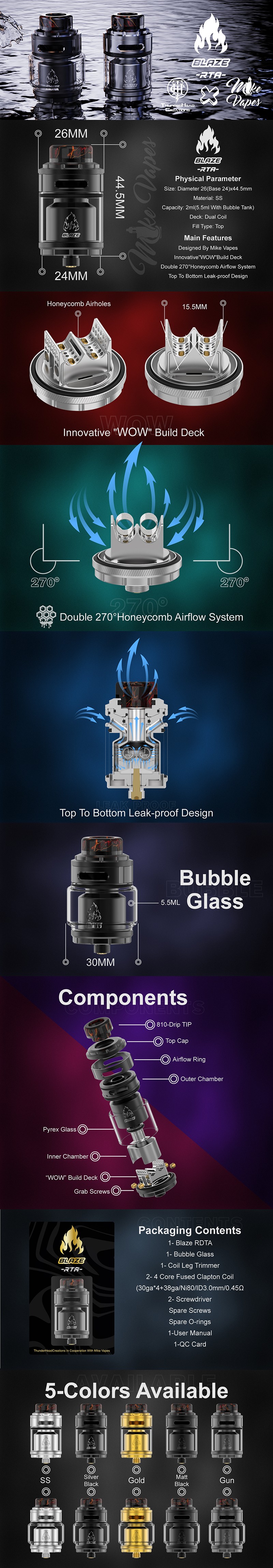 ThunderHead Creations THC & Mike s Blaze RTA