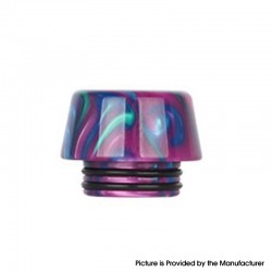 Authentic Reewape AS343 Resin 810 Drip Tip for RDA / RTA / RDTA Vape Atomizer - Purple, Resin