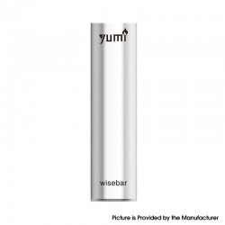 [Ships from Bonded Warehouse] Authentic YUMI Wisebar Pre-Filled Pod System Battery Only - Silver, 290mAh