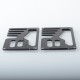 Authentic Ambition Mods Replacement Front + Back Cover Panel Plate for SXK BB / Billet Box Mod Kit - Black, Aluminum Alloy