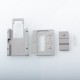 Mission XV Switch Inner Plate Set + Front / Back Plate for SXK BB / Billet Box Mod Kit - Grey, Aluminum + Acrylic