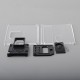 Mission XV Switch Inner Plate Set + Front / Back Plate for SXK BB / Billet Box Mod Kit - Black, Aluminum + Acrylic