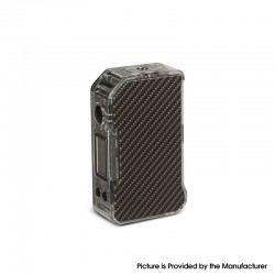 Authentic Dovpo MVP 220W Vape Box Mod - Carbon Fiber-Transparent, 5~220W, 2 x 18650
