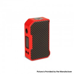 Authentic Dovpo MVP 220W Vape Box Mod - Carbon Fiber-Red, 5~220W, 2 x 18650