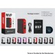 Authentic Dovpo MVP 220W Box Mod - Carbon Fiber-Red, 5~220W, 2 x 18650