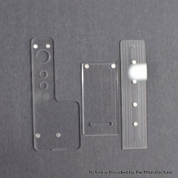 Authentic MK MODS Topo Panels Plates Set for Orca Boro Box Mod Kit - Full Clear