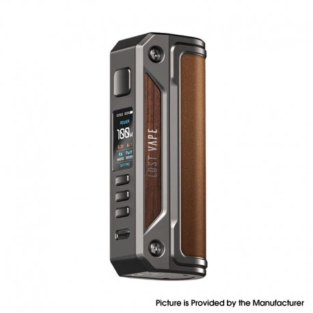 [Ships from Bonded Warehouse] Authentic LostVape Thelema Solo 100W Box Mod - Gunmetal Ochre Brown, VW 5~100W, 1 x 18650 / 21700