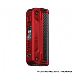 [Ships from Bonded Warehouse] Authentic Lost Vape Thelema Solo 100W Box Mod - Matt Red Carbon Fiber, VW 5~100W, 1 x 18650/20700