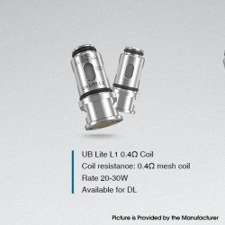 Authentic Lost Vape Replacement Mesh Coil for UB Lite Kit / Ursa Mini Kit - L1 0.4ohm (5 PCS)