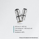 [Ships from Bonded Warehouse] Authentic LostVape Replacement Mesh Coil for UB Lite Kit / Ursa Mini Kit - L5 1.4ohm (5 PCS)