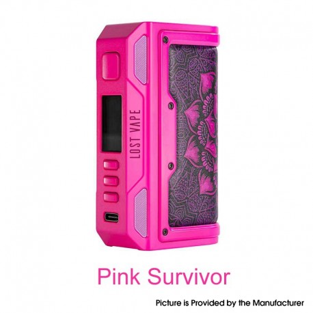 [Ships from Bonded Warehouse] Authentic LostVape Thelema Quest 200W VW Box Mod - Pink Survivor, 5~200W, 2 x 18650