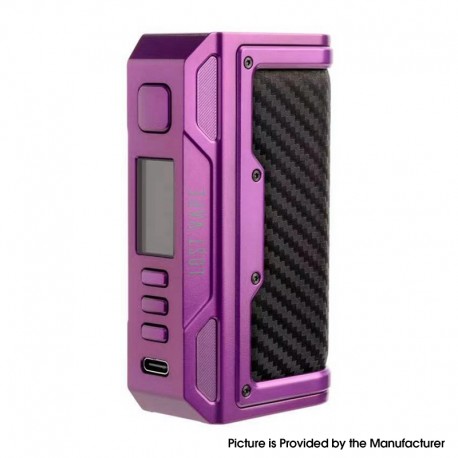 [Ships from Bonded Warehouse] Authentic LostVape Thelema Quest 200W VW Box Mod - Purple Carbon Fiber, 5~200W, 2 x 18650