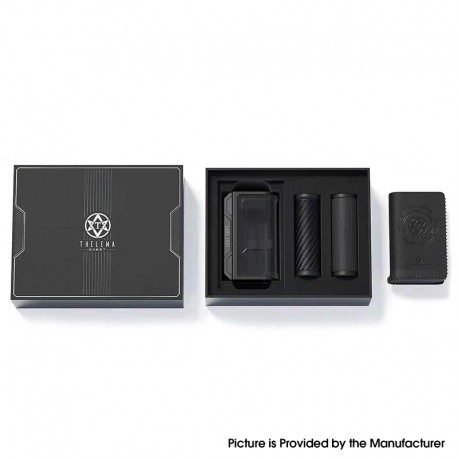 [Ships from Bonded Warehouse] Authetnic Lost Thelema Quest 200W Clear Box Mod - Black, 5~200W, 2 x 18650, (Gift Box)