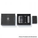 [Ships from Bonded Warehouse] Authetnic Lost Thelema Quest 200W Clear Box Mod - Silver, 5~200W, 2 x 18650, (Gift Box)