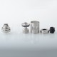 [Ships from Bonded Warehouse] Authentic Vapefly Lindwurm RTA Rebuildable Tank Atomizer - Silver, 5ml, MTL / DL , 25.2mm