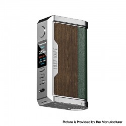 [Ships from Bonded Warehouse] Authentic LostVape Centaurus Q200 Box Mod - Stainless Steel Teak Wood, VW5~200W, 2 x 18650