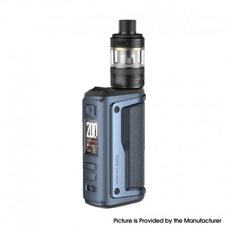 [Ships from Bonded Warehouse] Authentic Voopoo Argus GT II 2 200W VW Box Mod Kit with Maat Tank - Dark Blue, VW 5~200W
