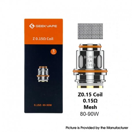 [Ships from Bonded Warehouse] Authentic GeekVape Z Coil for Obelisk Tank, Obelisk 120FC Kit / 200 kit - 0.15ohm (5 PCS)