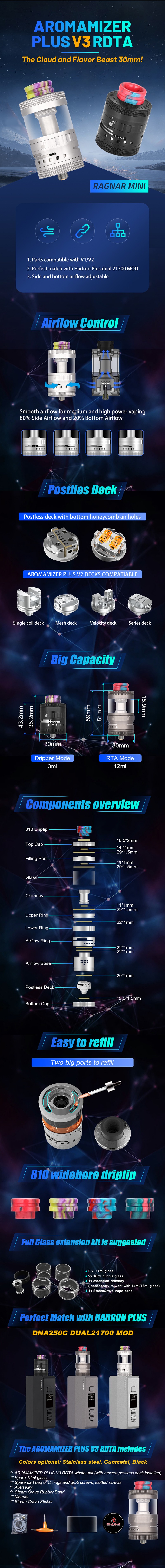 Steam Crave Aromamizer Plus V3 RDTA