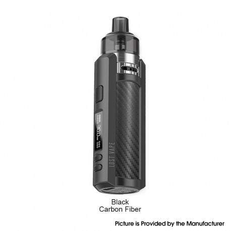 [Ships from Bonded Warehouse] Authentic LostVape Ursa Mini 30W Pod System Mod Kit - Black Carbon Fiber, VW 5~30W