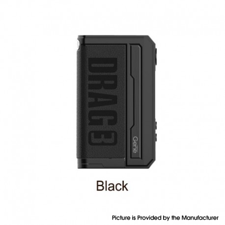 [Ships from Bonded Warehouse] Authentic Voopoo Drag 3 177W VW Box Mod - Black, 5~177W, 2 x 18650, GENE.FAN 2.0 Chip