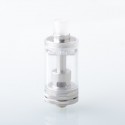 Authentic BP Mods Pioneer S Tank Clearomizer Atomizer - Silver, 4ml, RDL 0.55ohm / MTL 1.05ohm, Long Version, 22mm