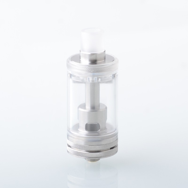 Authentic BP Mods Pioneer S Tank Clearomizer Vape Atomizer - Silver, 4ml, RDL 0.55ohm / MTL 1.05ohm, Long Version, 22mm 