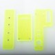 Authentic MK MODS Topo Panels Plates Set for Orca Boro Box Mod Kit - Fluo Green