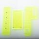 Authentic MK MODS Topo Panels Plates Set for Orca Boro Box Mod Kit - Fluo Green