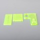 Authentic MK MODS Topo Panels Plates Set for Orca Boro Box Mod Kit - Fluo Green