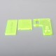 Authentic MK MODS Topo Panels Plates Set for Orca Boro Box Mod Kit - Fluo Green
