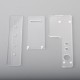 Authentic MK MODS Topo Panels Plates Set for Orca Boro Box Mod Kit - Full Clear