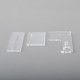 Authentic MK MODS Topo Panels Plates Set for Orca Boro Box Mod Kit - Full Clear