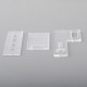 Authentic MK MODS Topo Panels Plates Set for Orca Boro Box Mod Kit - Clear