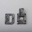 Mission XV Topo Inner Plate Set for SXK BB / Billet Box Mod Kit - Black, Aluminum