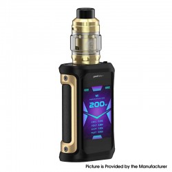 [Ships from Bonded Warehouse] Authentic GeekVape Aegis X 200W Box Mod Kit with Z Sub Ohm Tank Atomizer - Gold & Black