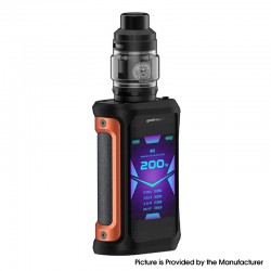 [Ships from Bonded Warehouse] Authentic GeekVape Aegis X 200W Box Mod Kit with Z Sub Ohm Tank Atomizer - Signature Orange