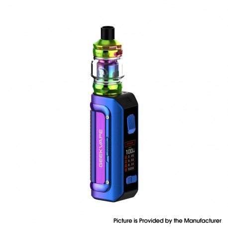 [Ships from Bonded Warehouse] Authentic GeekVape M100 Aegis Mini 2 Box Mod + Z Nano 2 Tank Starter Kit - Rainbow Purple